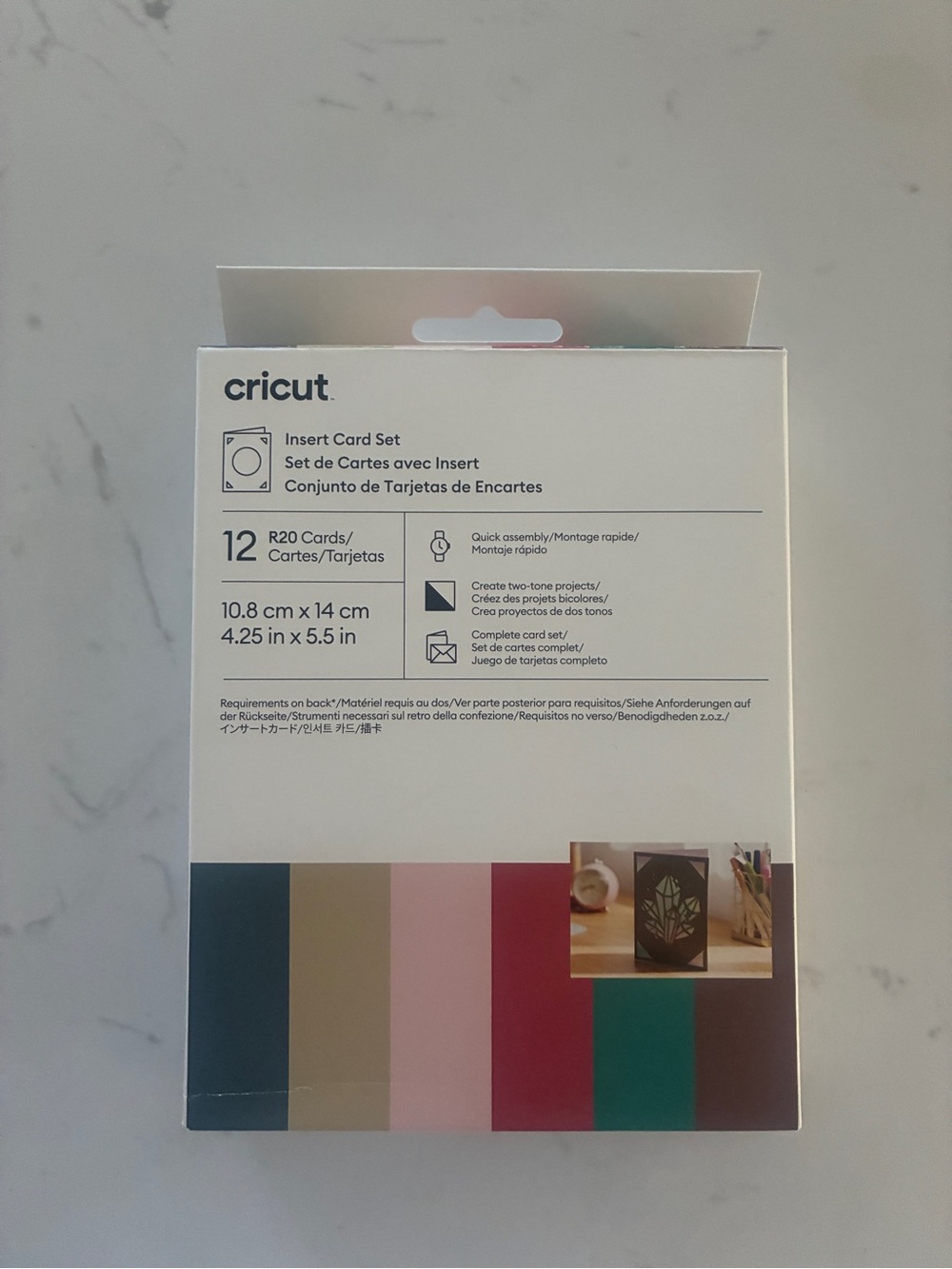 Cricut Insert Cards New Romantic Sampler R20 12 Count 4.25 x 5.5 New